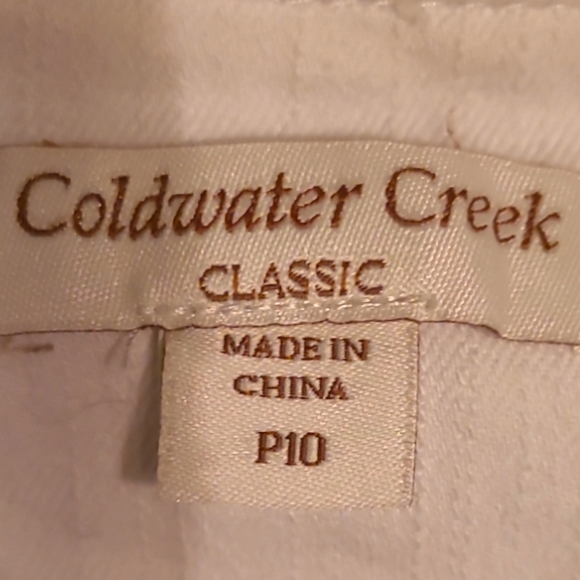 Jean Jacket White Denim Coldwater Creek - Picture 4 of 8